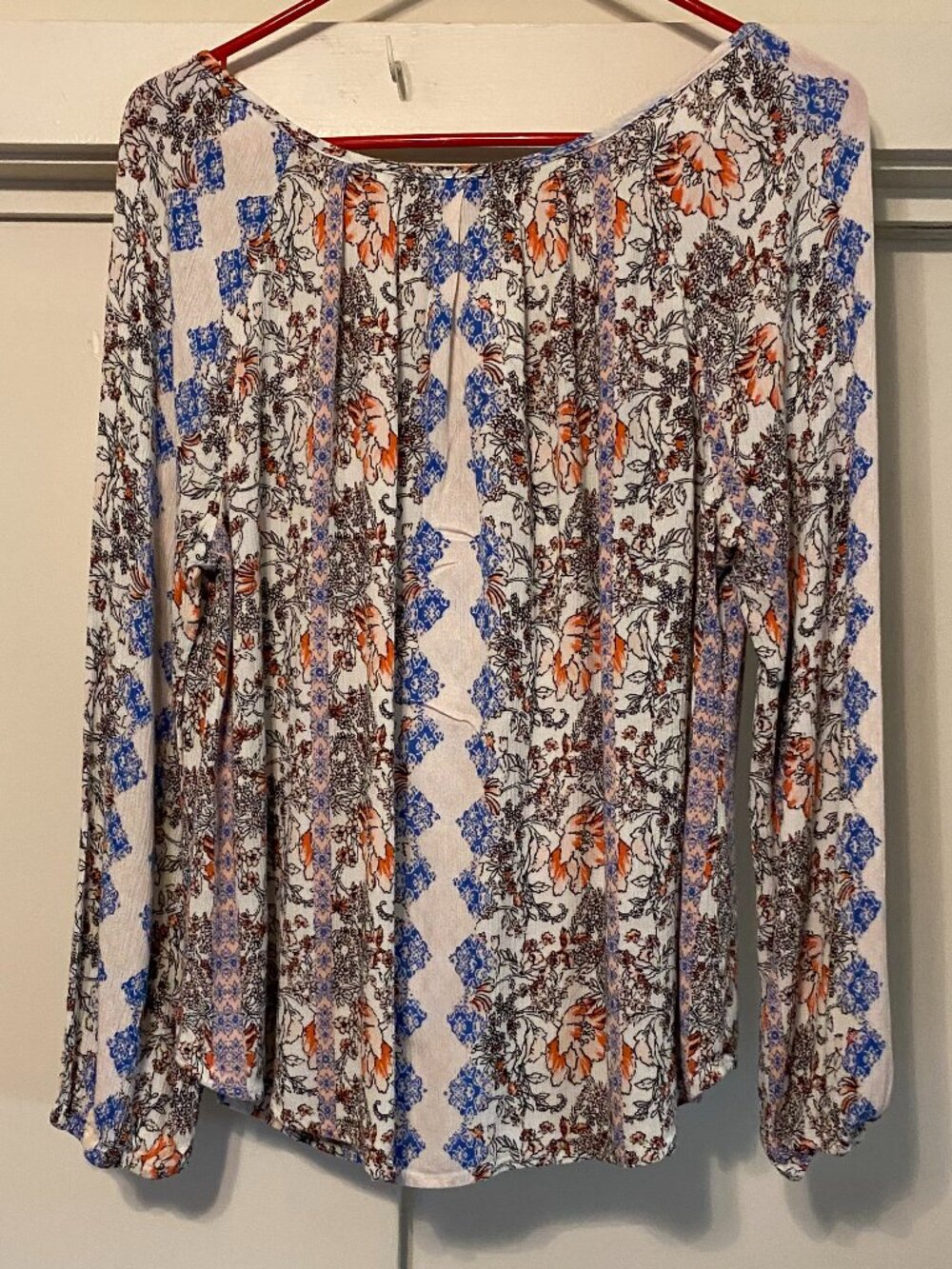 Stoosh, 100% rayon, beautiful Boho blouse, size XL